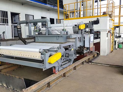 智能超高壓疊層壓濾機(jī)布泥機(jī)-浙江省某紡織印染廠